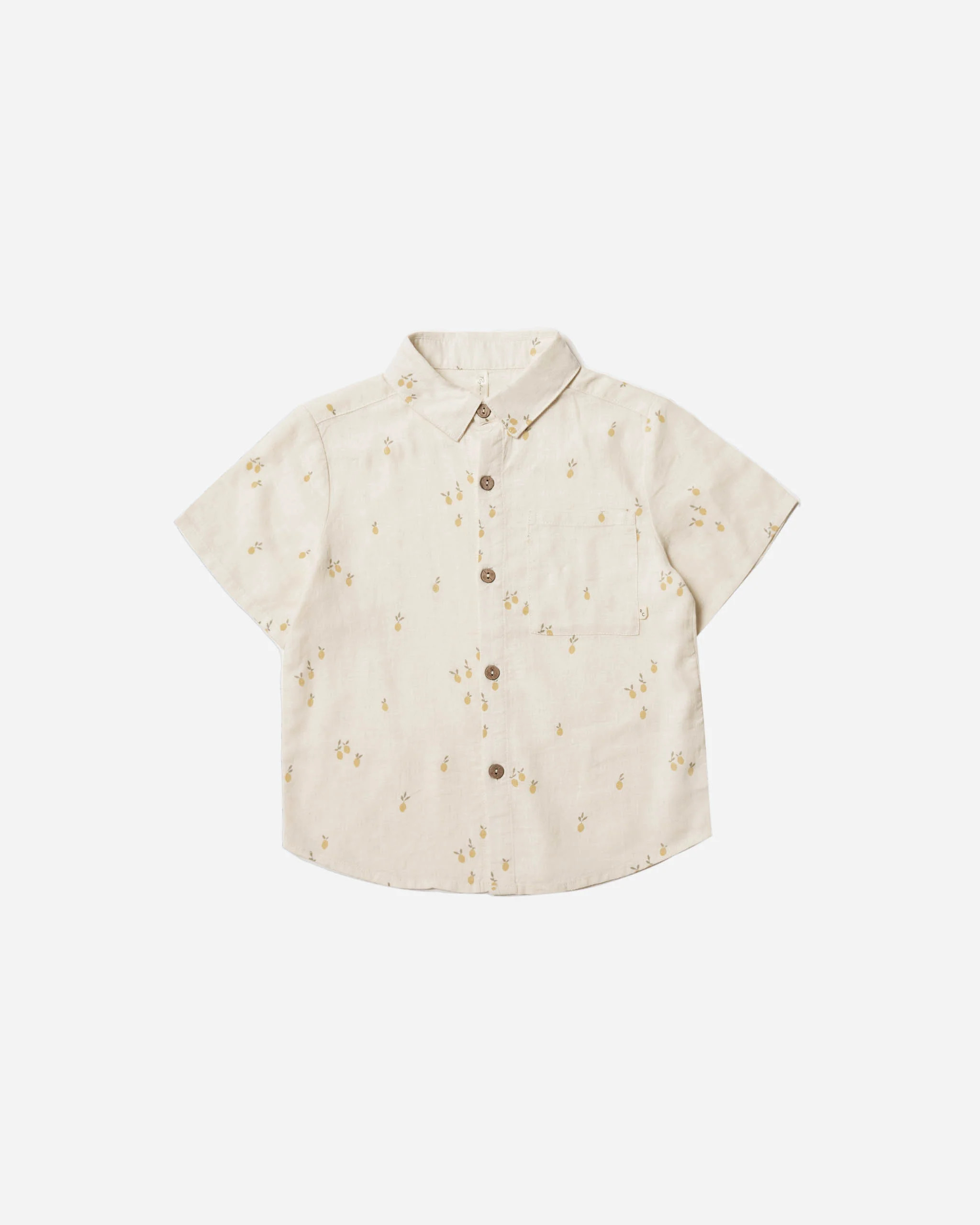 Collared Short Sleeve Shirt || Lemons | Rylee + Cru