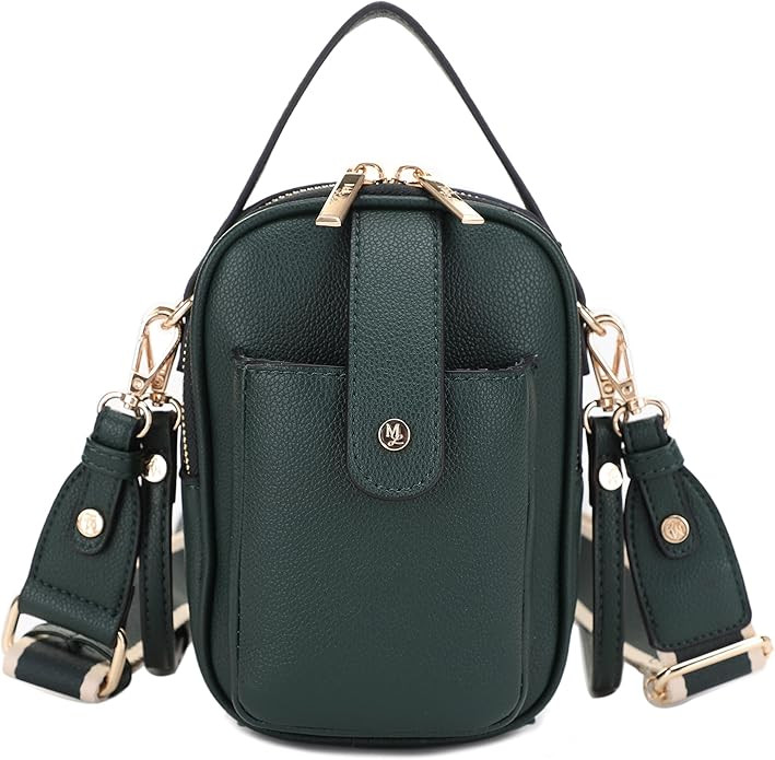 Mali+Lili Gail Vegan Leather Multi Compartment Crossbody Bag | Amazon (US)