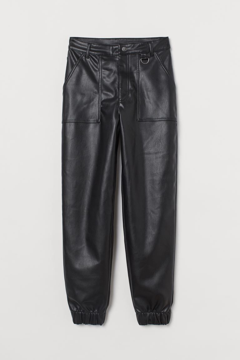 Faux Leather Utility Pants | H&M (US)