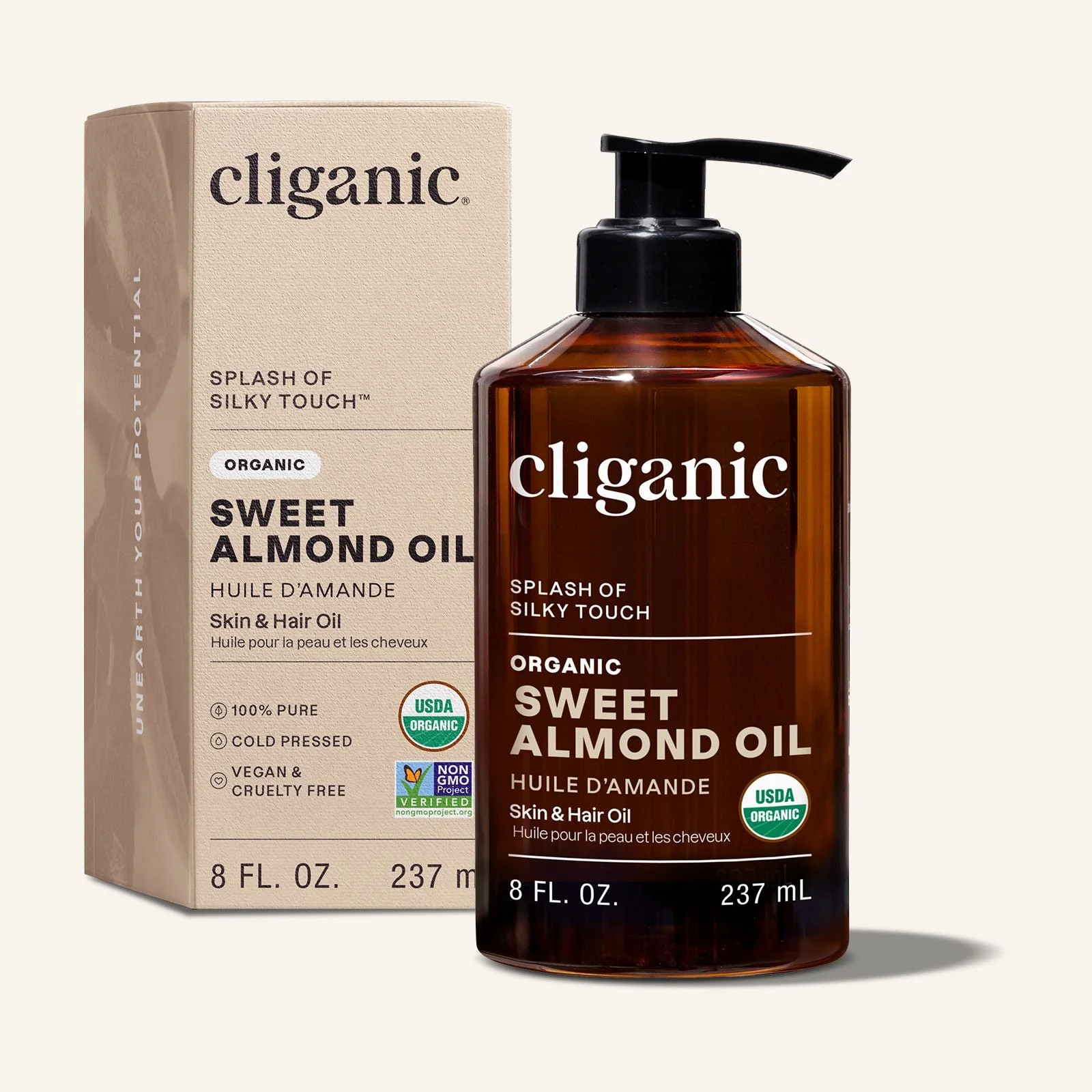 Organic Sweet Almond Oil | Cliganic