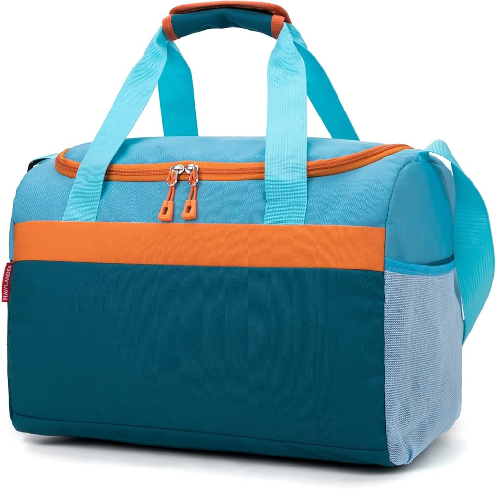 HawLander Small Duffle Bag for Kids Boys or Girls, Gym Bag for Sports Travel(Teal Blue) | Amazon (US)