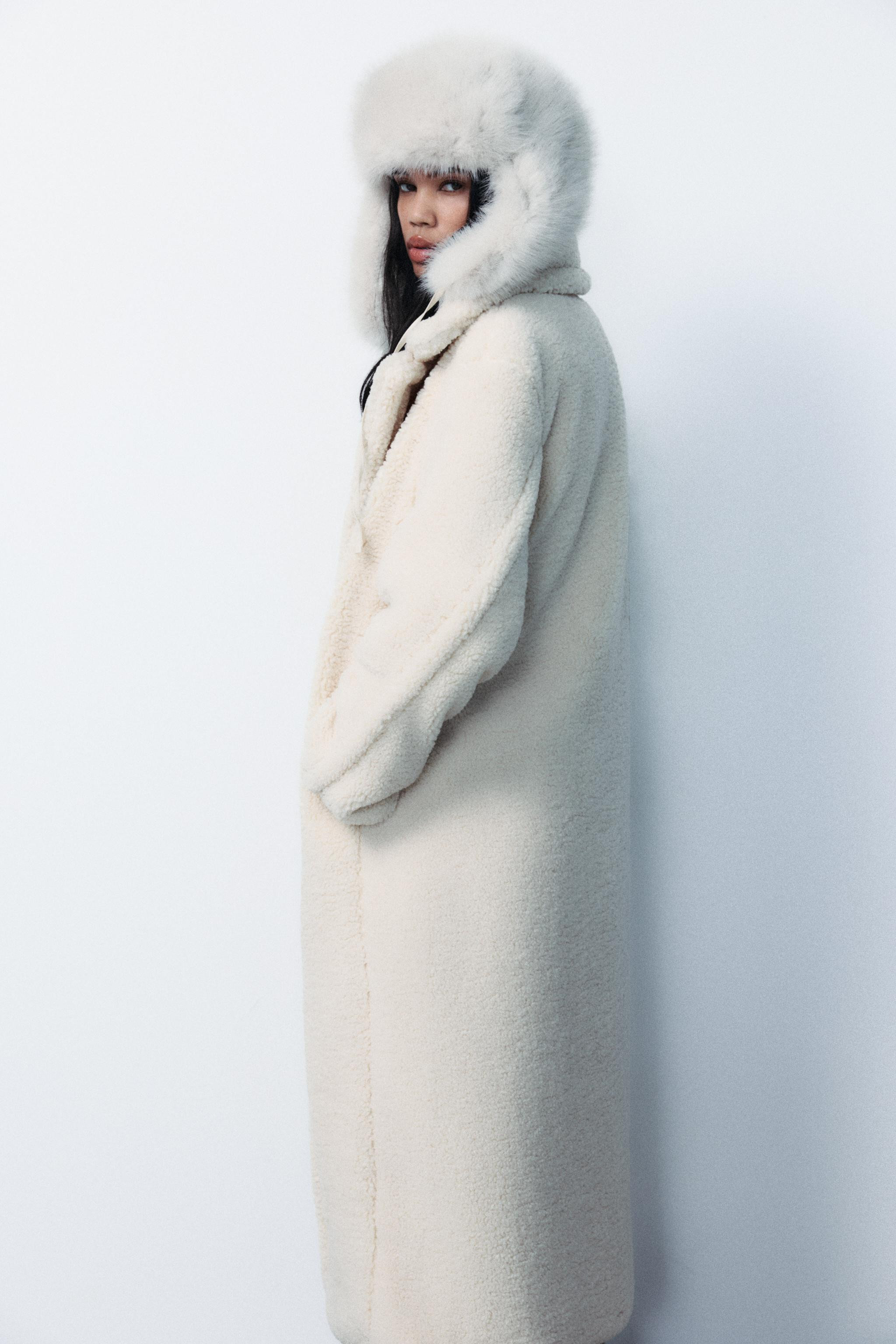 LONG FLEECE COAT | Zara US