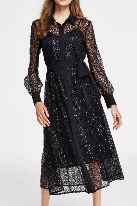 Em immediately bought this dress after seeing it in store. They didn’t have my size, but they have every size online. It looks designer 10000%. It is stunning. 

Black holiday dress. Long sleeve dress. Black sequin dress. Long sleeve holiday dress. 

#LTKSeasonal #LTKHolidaySale #LTKHoliday