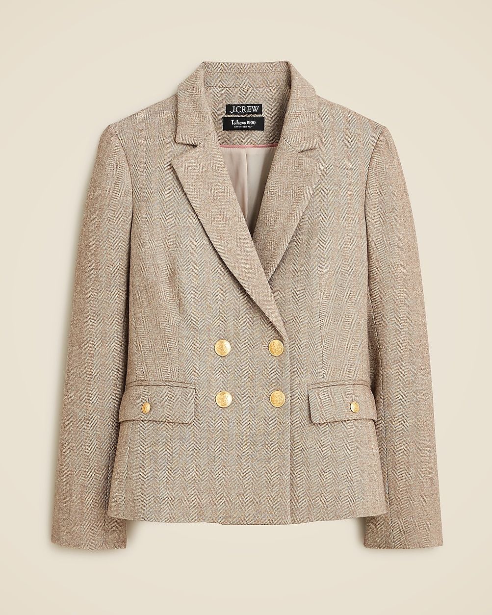 Slim-fit double-breasted blazer in herringbone Italian wool blend | J. Crew US