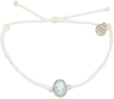 Pura Vida Silver-Plated Disney Cinderella Cameo Charm Bracelet - Adjustable Band, Brand Charm - W... | Amazon (US)