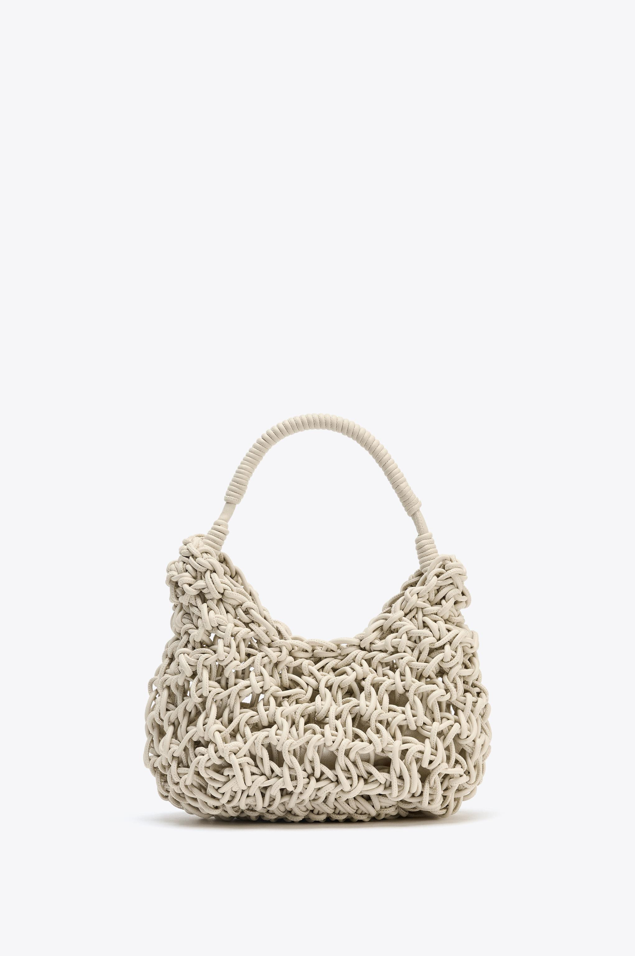 TOPSTITCHED BRAIDED HANDBAG | Zara UK