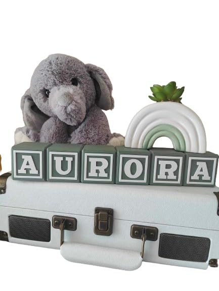 Personalized Baby Blocks - Baby Shower Gift - Newborn Gift - Name Blocks - Baby 1st Birthday - Ba... | Amazon (US)