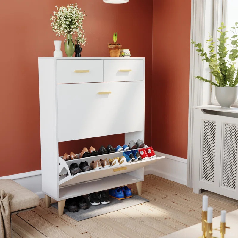 16 Pair Shoe Storage Cabinet | Wayfair North America