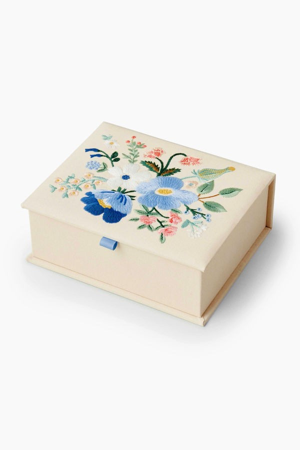 Garden Party Embroidered Keepsake Box | Tuckernuck (US)