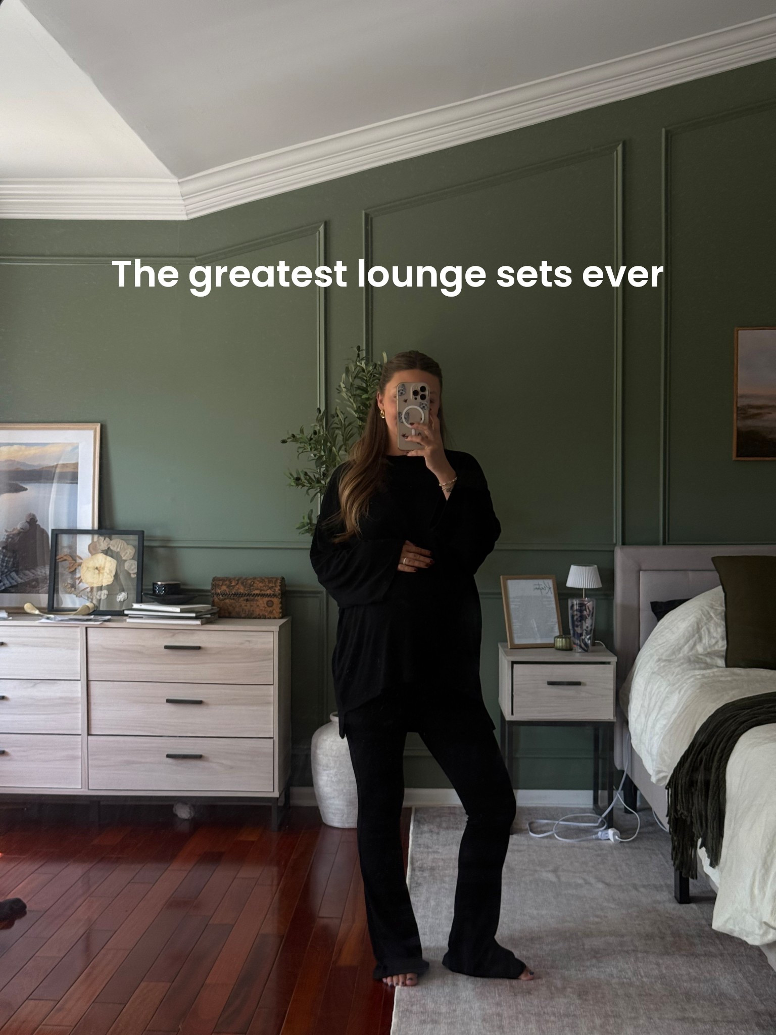 If there is anything I can ever influence you to buy, let it be a set from the foxy kind! This is my fifth one because they’re literally so good! I’ve been wearing my true size small throughout my entire pregnancy because the stretch is so good but I just love how cute and put together I feel in something that’s so comfortable!! I also think this black is so fun for this time of year! 

Bump friendly, bump style, pregnancy style, loungewear 

#LTKStyleTip #LTKPetite #LTKBump