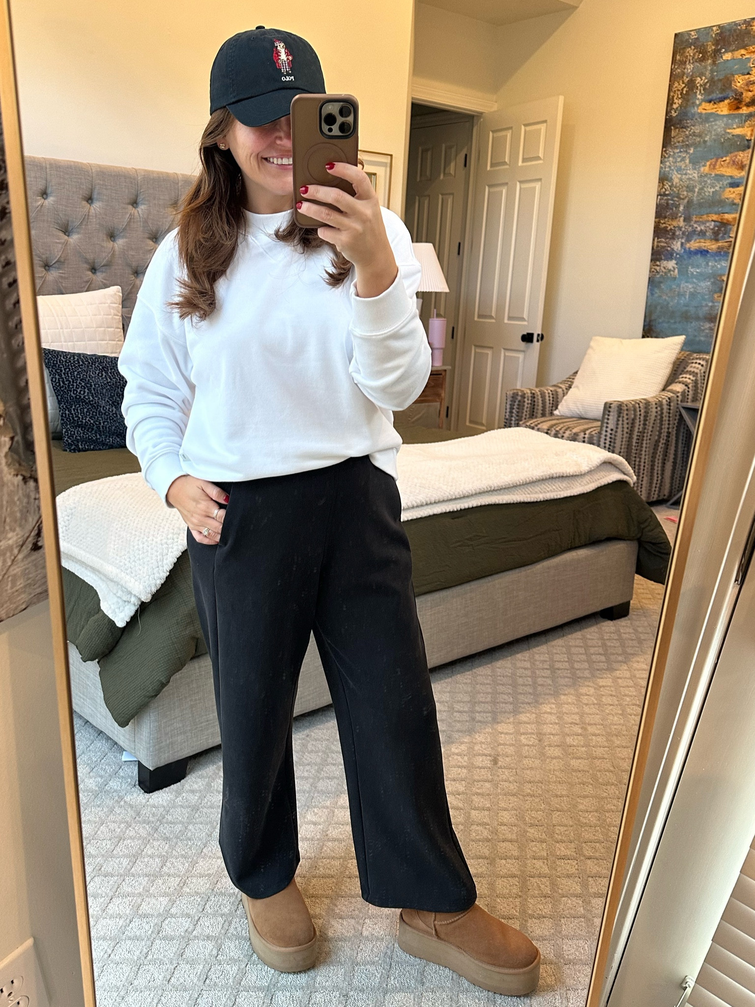 Road trip/travel day outfit! 

The most cozy, soft sweatshirt I have ever worn! This brand is absolutely one of my favorites! Running low in sizes so I linked it from 2 different places! Comes in black as well! 

These Amazon pants are THE BEST! I got them a couple of weeks ago and have worn them 5 times already 😂

And my polo bear cap is on sale! 



#LTKFindsUnder100 #LTKTravel #LTKStyleTip