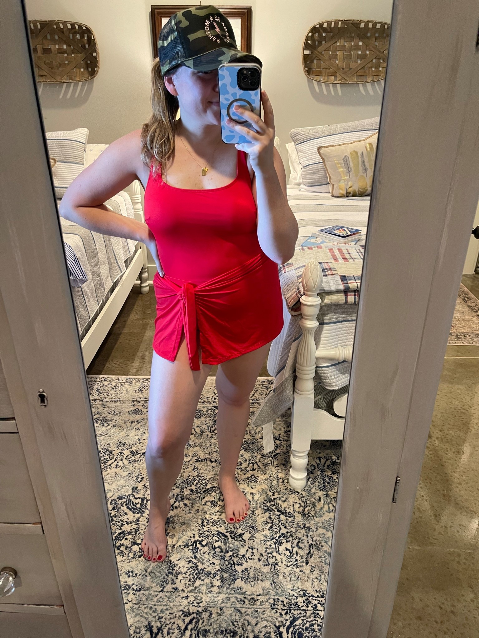 The perfect post partum or modest swim dress!! 