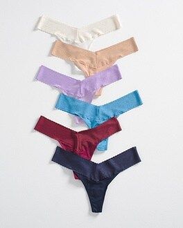Embraceable Lace Thong 6 Pack | SOMA