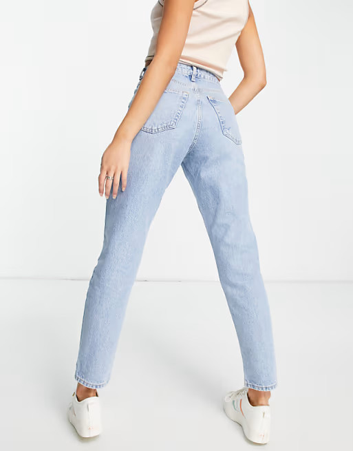 Topshop mom jeans in bleach | ASOS (Global)