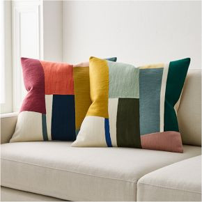 Crewel Geo Pieces Pillow Cover | West Elm (US)