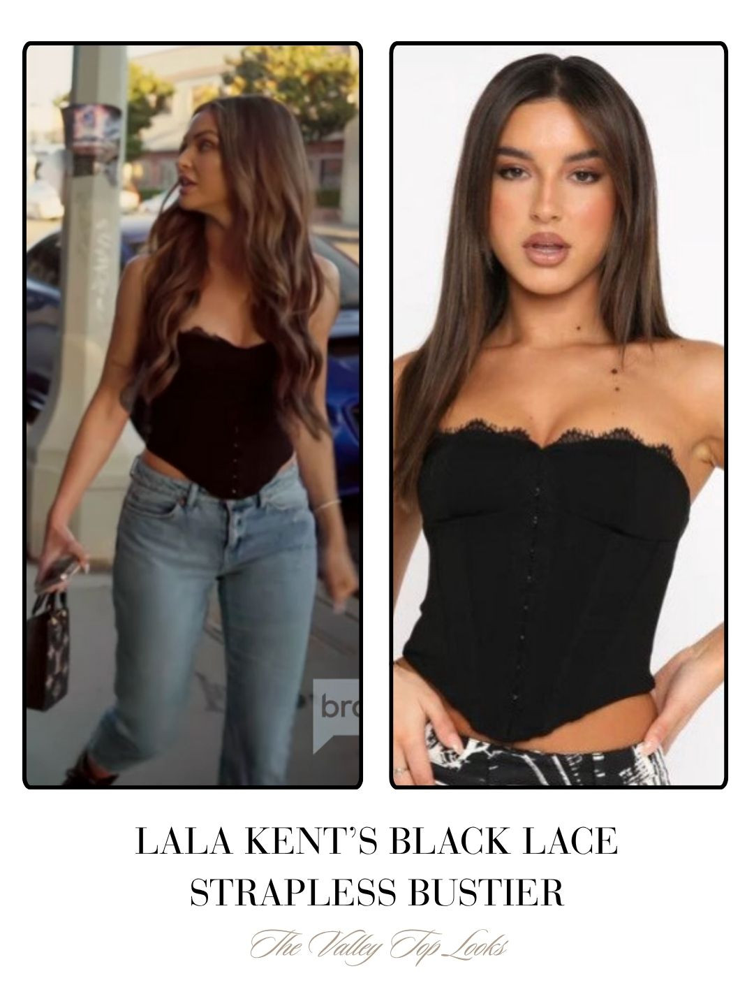 Lala Kent's Black Lace Corset on The Valley Season 3 Episode 1  

 