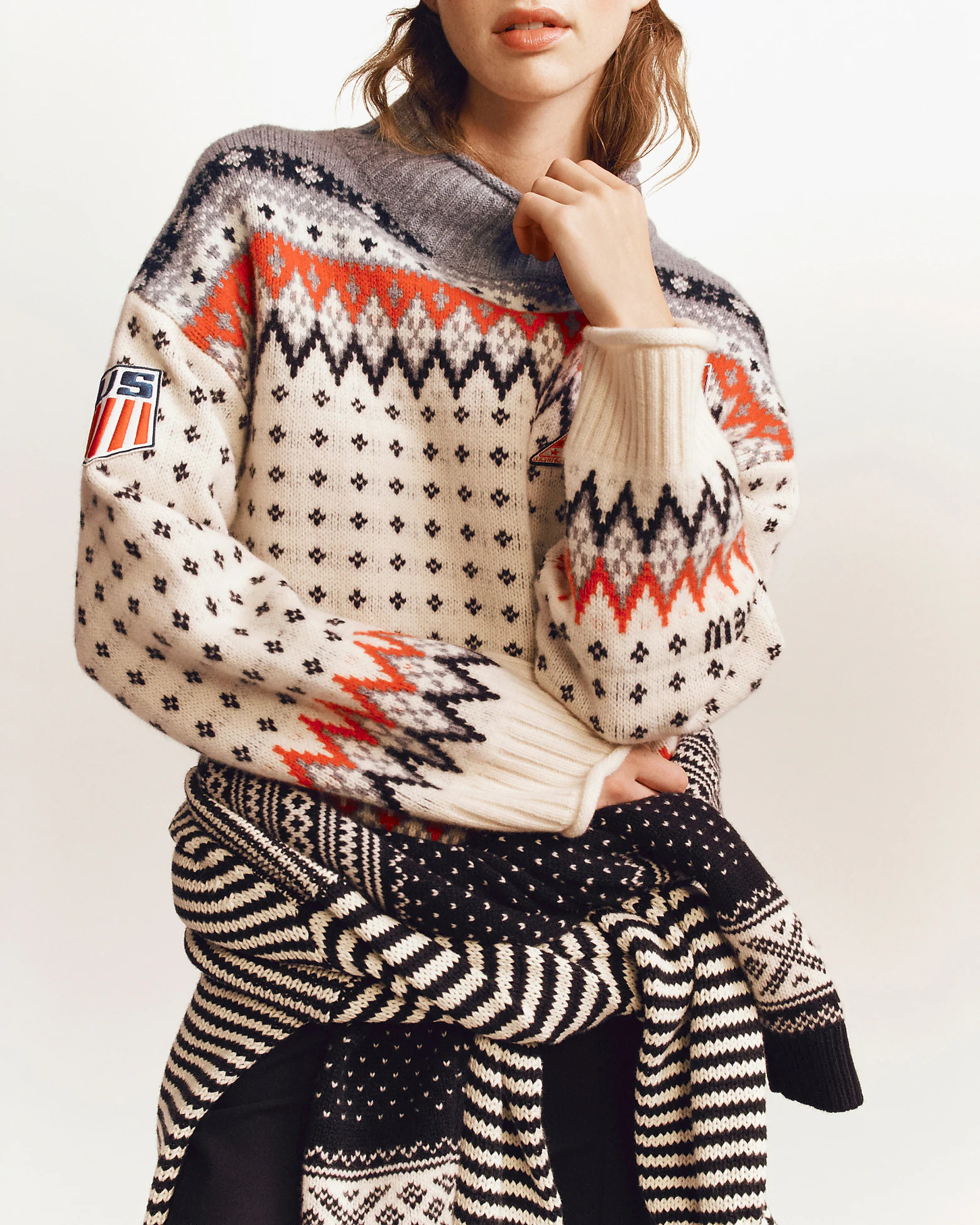 U.S. Ski & Snowboard by J.Crew Fair Isle Rollneck™ sweater in vintage wool | J. Crew US