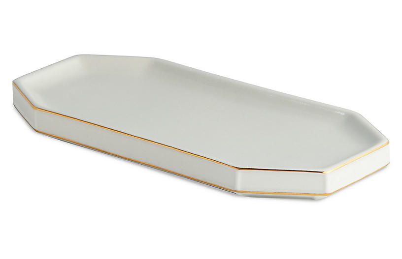 St. Honore Tray, Cream/Gold | One Kings Lane