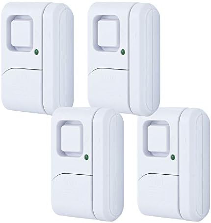 GE Personal Security Window/Door, 4-Pack, DIY Protection, Burglar Alert, Wireless, Chime/Alarm, E... | Amazon (US)