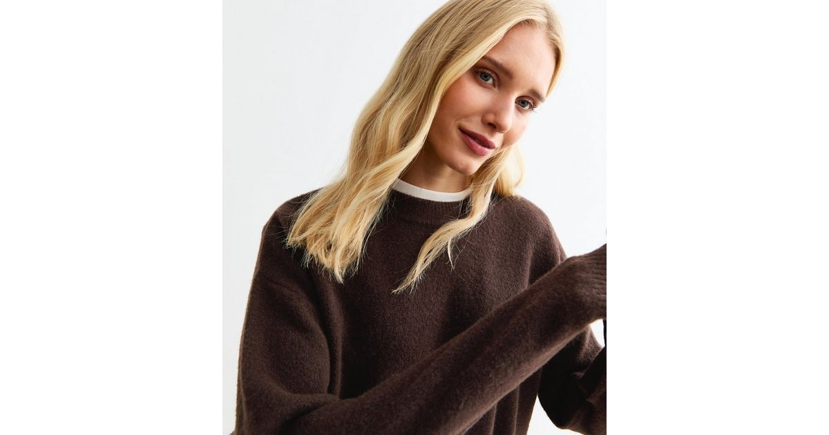 Brown Oversized Knitted Jumper
						
						Add to Saved Items
						Remove from Saved Items | New Look (UK)