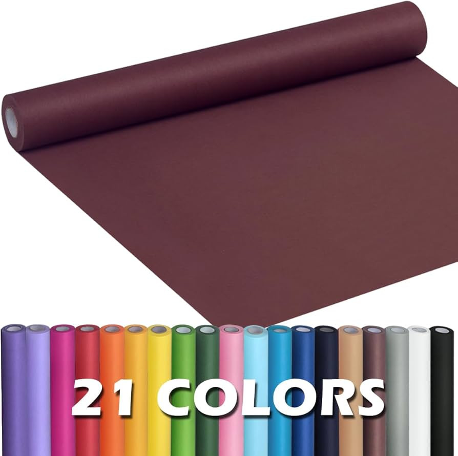 PerkHomy Wine Red Kraft Paper Roll 17.5" x 960" (80') for Gift Wrapping Bouquet Flower Art Painti... | Amazon (US)