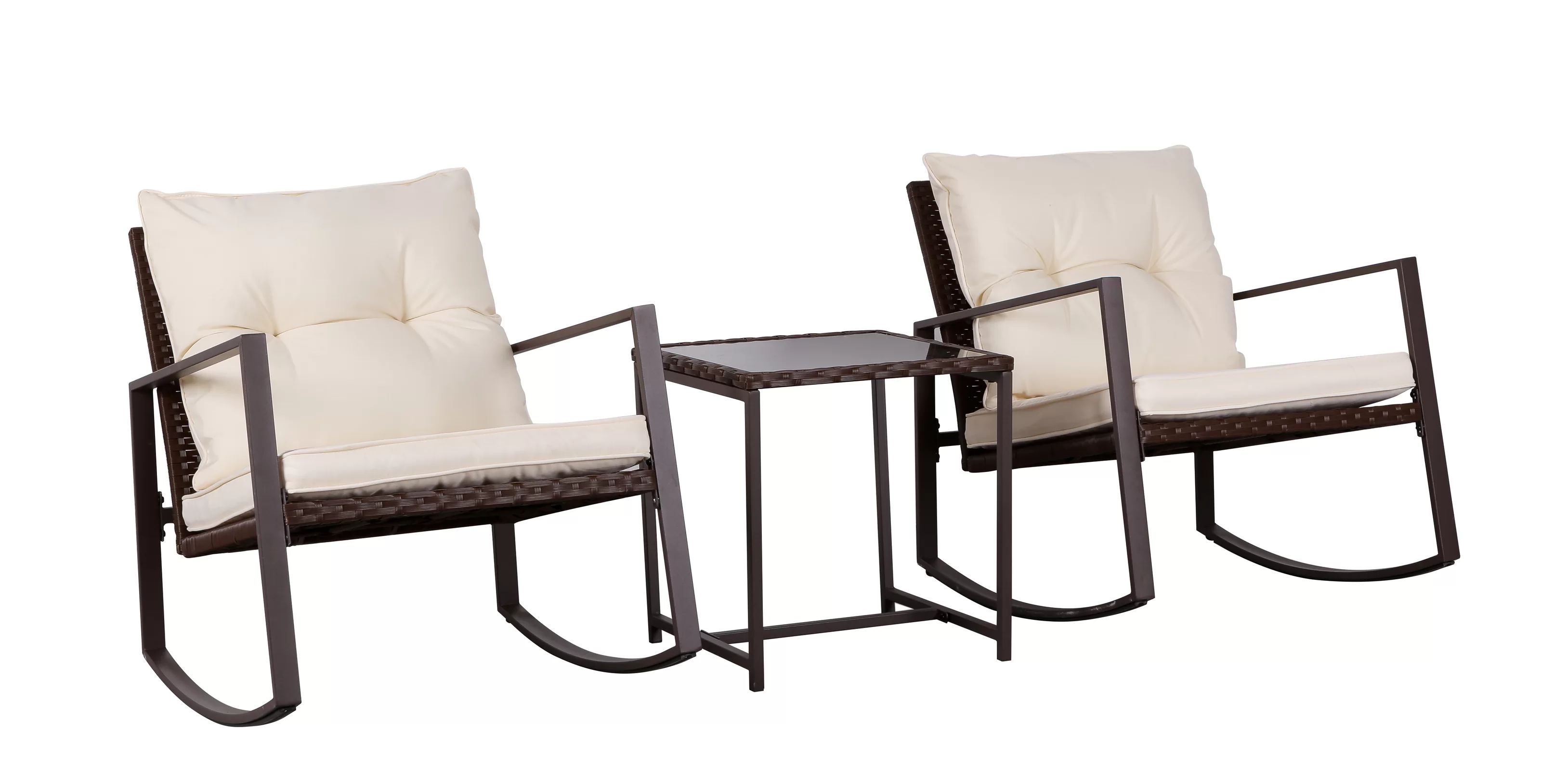 Kinzie Square 3 - Piece 2 - Person 18'' L Outdoor Bistro Set | Wayfair Professional