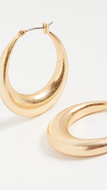Crescent Large Hoop Earrings | Shopbop
