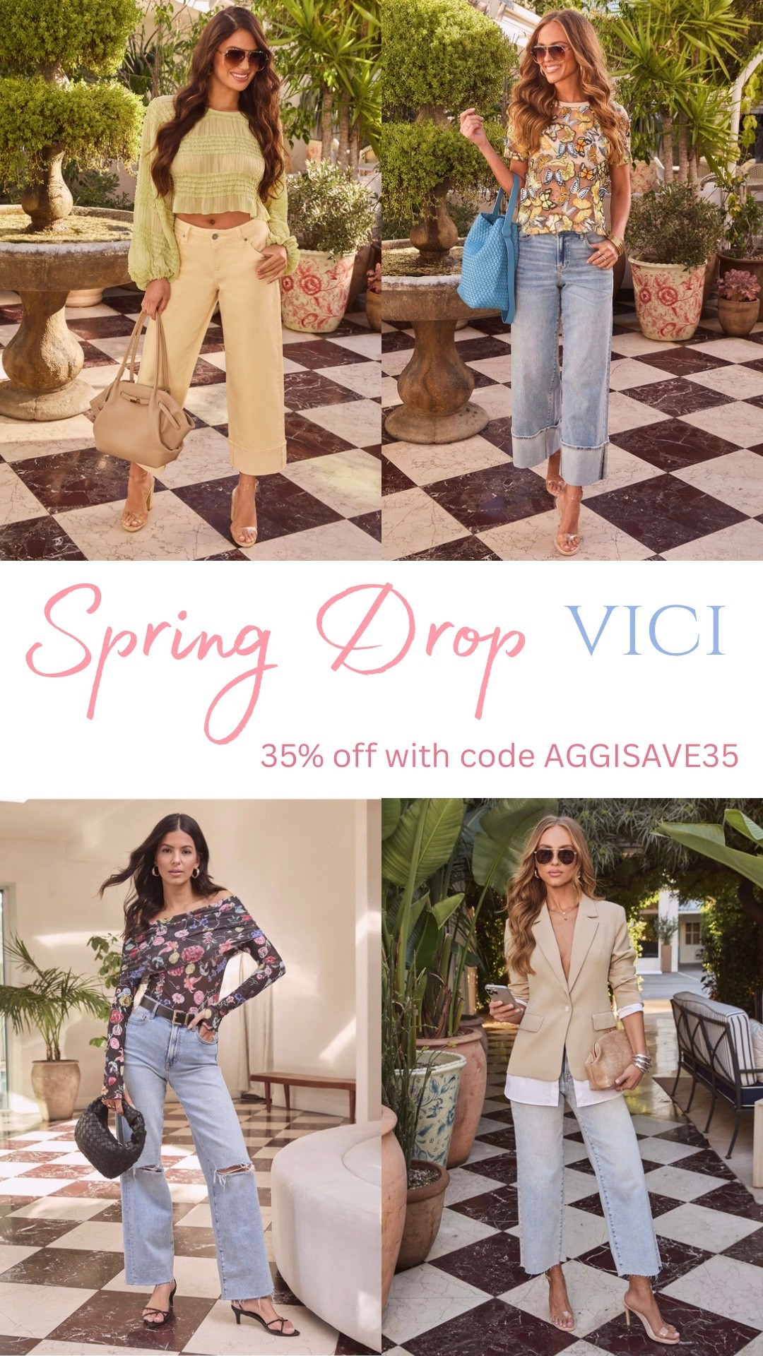Save 35% with code AGGISAVE35

#vici #jeans #denim #spring #flowers 

#LTKootd #LTKValentine #LTKgrwm