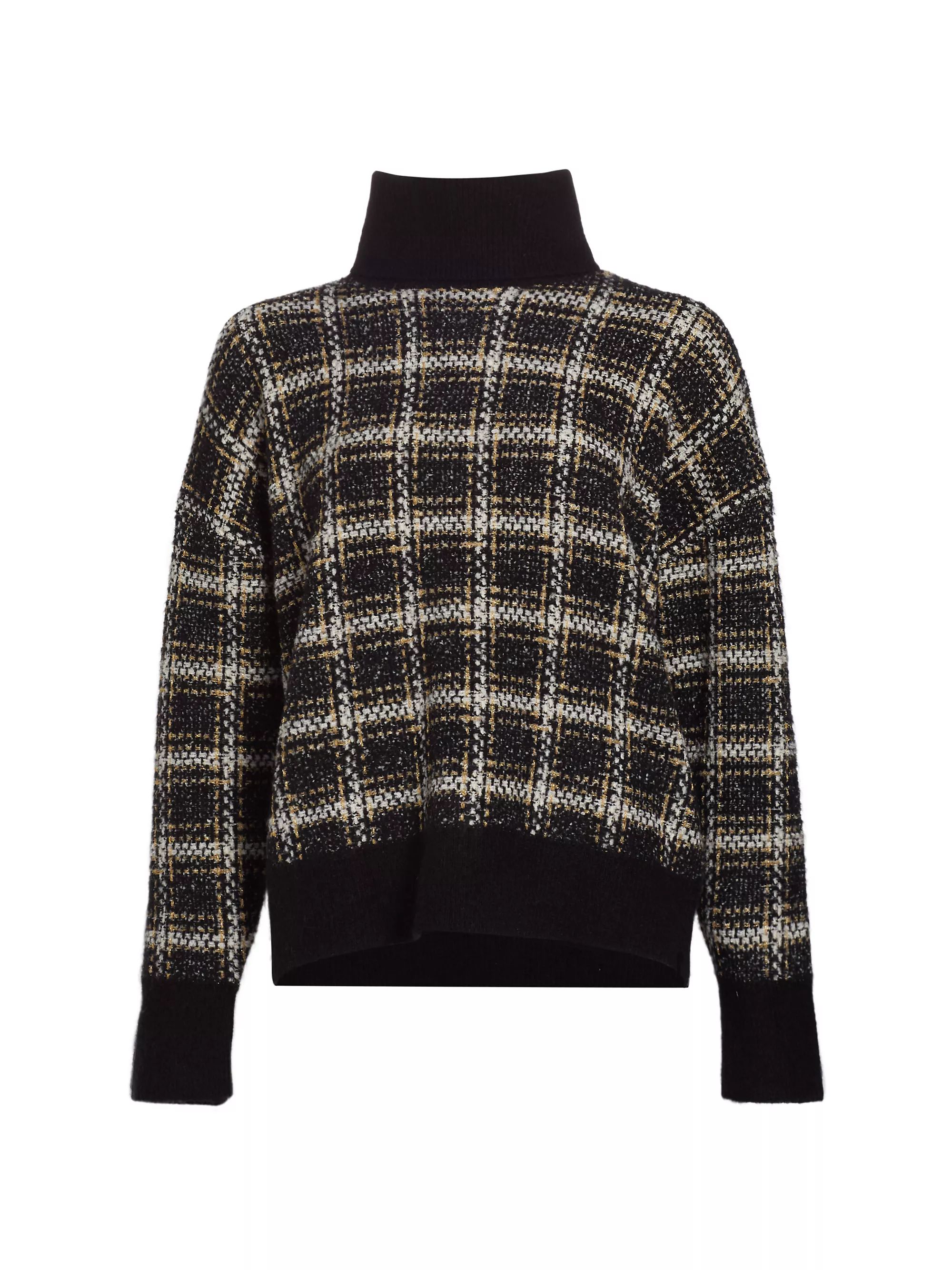 Ginny Plaid Turtleneck Sweater | Saks Fifth Avenue