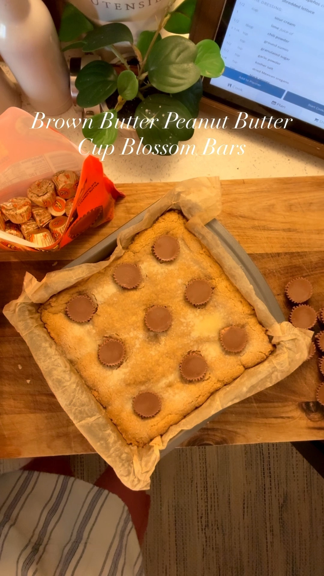 Growing up, my mom made blossom cookies; rolled in sugar, crowned with a Hershey’s Kiss, always baked with love. 

This week, I browned the butter, swapped the Kisses for Reese’s, and baked them into bars. Chewy, nutty, sparkly, and nostalgic in the best way. 

And I couldn’t help but wonder… are these Brown Butter Peanut Butter Cup Blossom Bars a new recipe, or just my mom’s old love language remixed into mine? 

✨ Recipe & Celebrate Everyday Day 54 on the blog, link in profile @mealandgrace.blog

#LTKHome #LTKFindsUnder100 #LTKFindsUnder50