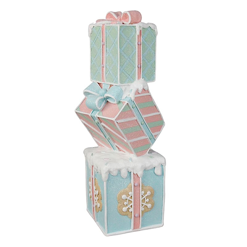 Mrs. Claus' Bakery Stacked Gingerbread Giftbox Decor, 14.2" | At Home