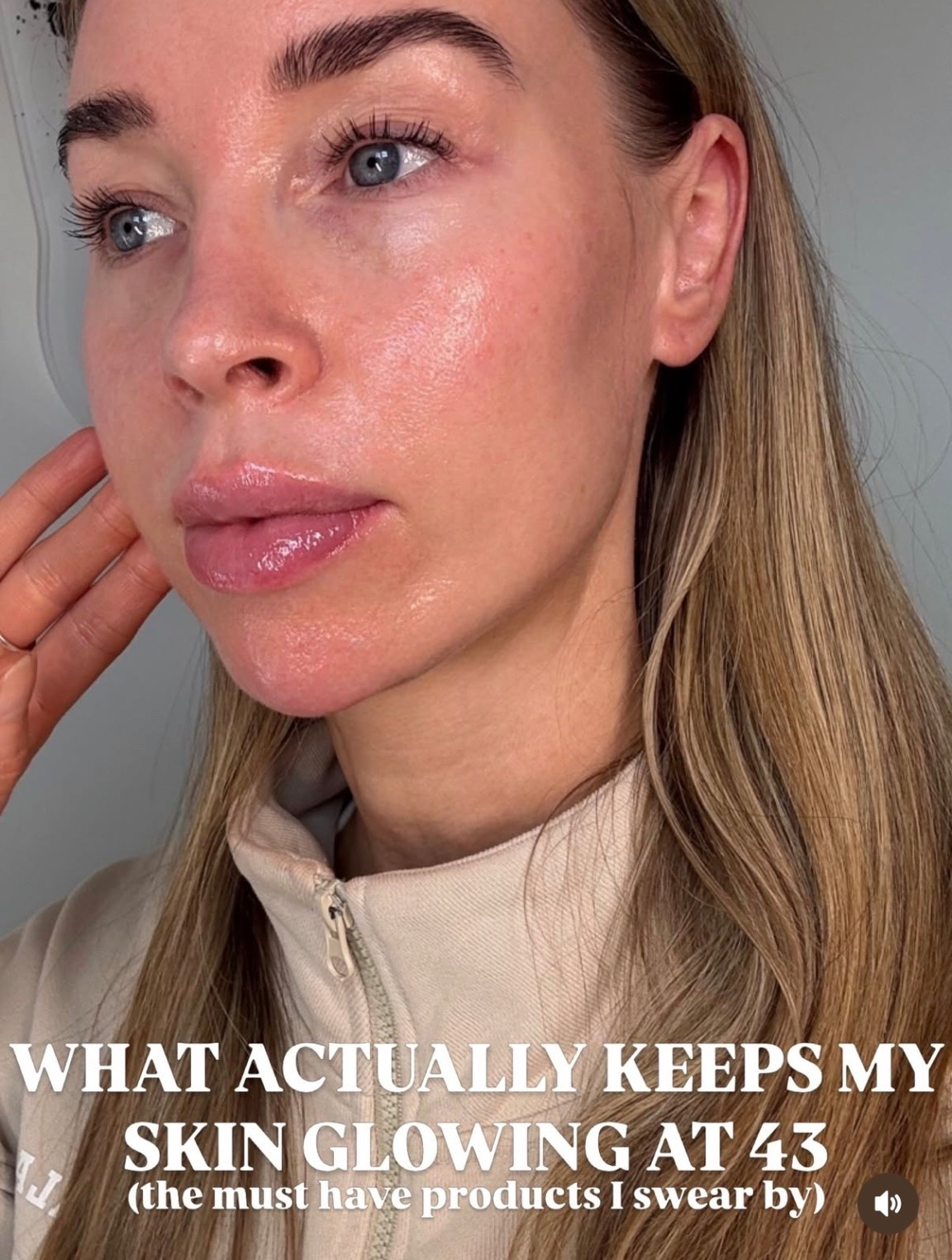 My go to products for my best skin glow at 43 ✨