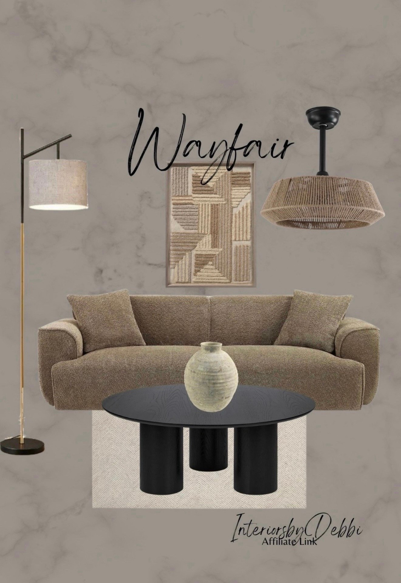 Wayfair Finds
Brown sofa, area rug, coffee tabl, floor lamp, art, lightin, transitional home, modern decor, amazon find, amazon home, target home decor, mcgee and co, studio mcgee, amazon must have, pottery. barn, Walmart finds, affordable decor, home styling, budget friendly, accessories, neutral decor, home finds, new arrival, coming soon, sale alert, high end look for less, Amazon favorites, Target finds, cozy, modern, earthy, transitional, luxe, romantic, home decor, budget friendly decor,
#wayfair



#LTKHome #LTKSeasonal