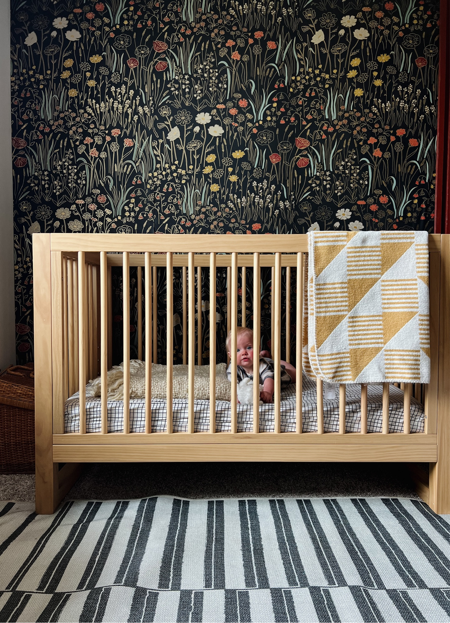 Baby girl nursery, still love this floral wallpaper so much 

#LTKkids #LTKhome #LTKbaby