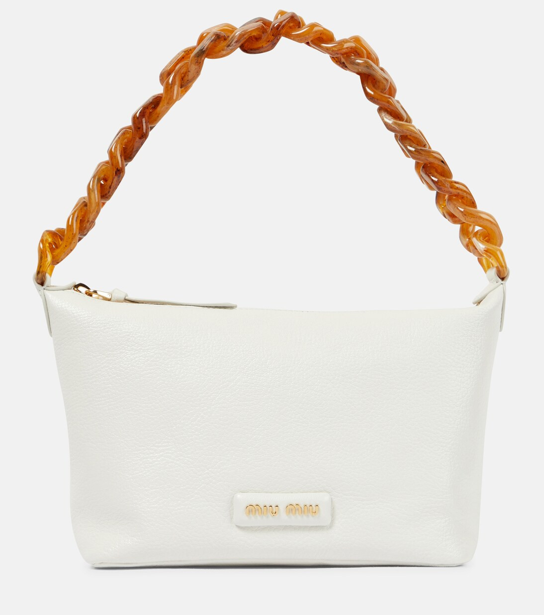 Miu Spirit leather shoulder bag | Mytheresa (UK)