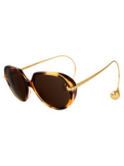 Bottega Veneta Eyewear Drop Squared Sunglasses | Cettire Global