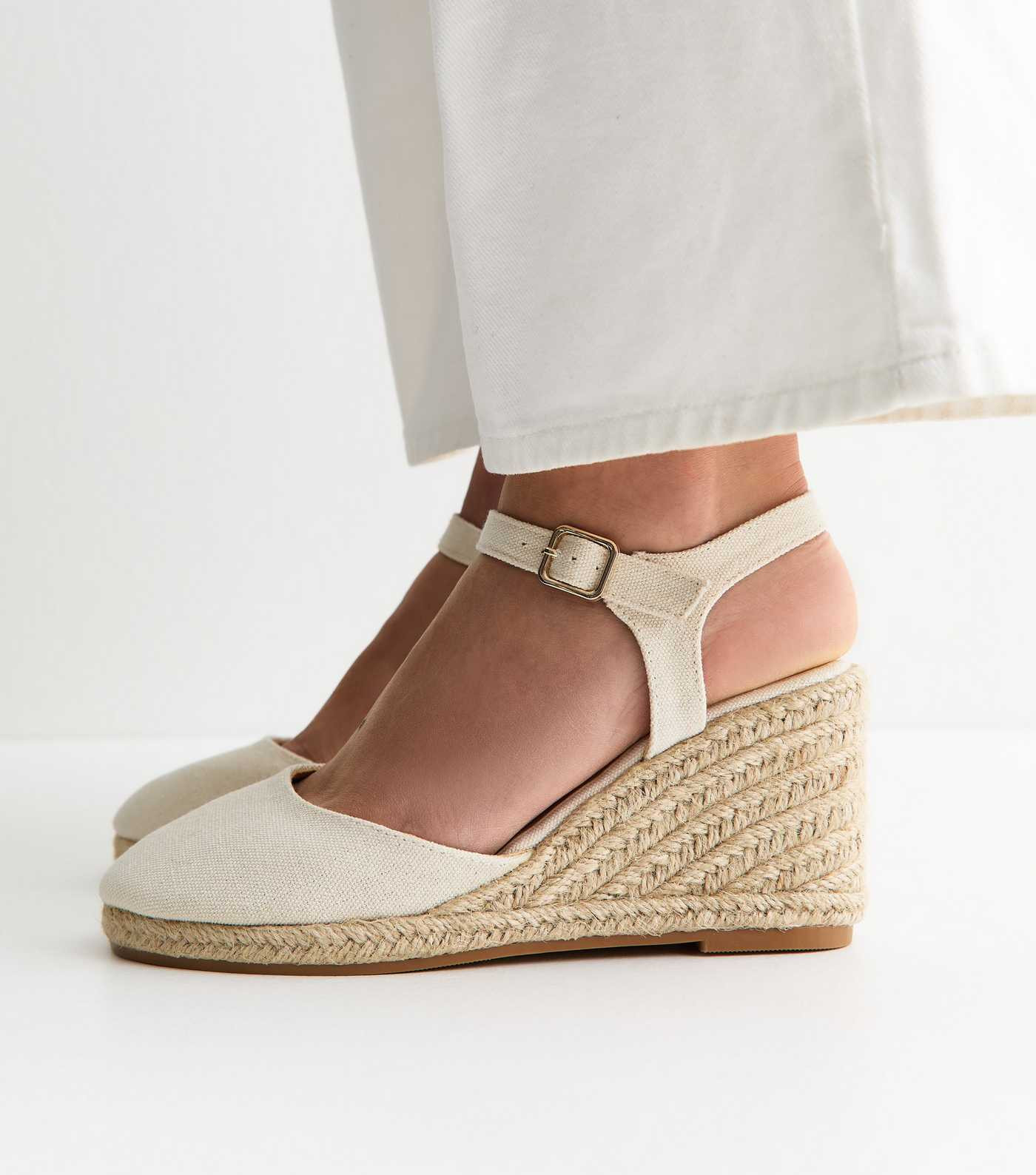 Off White Espadrille Wedges | New Look | New Look (UK)