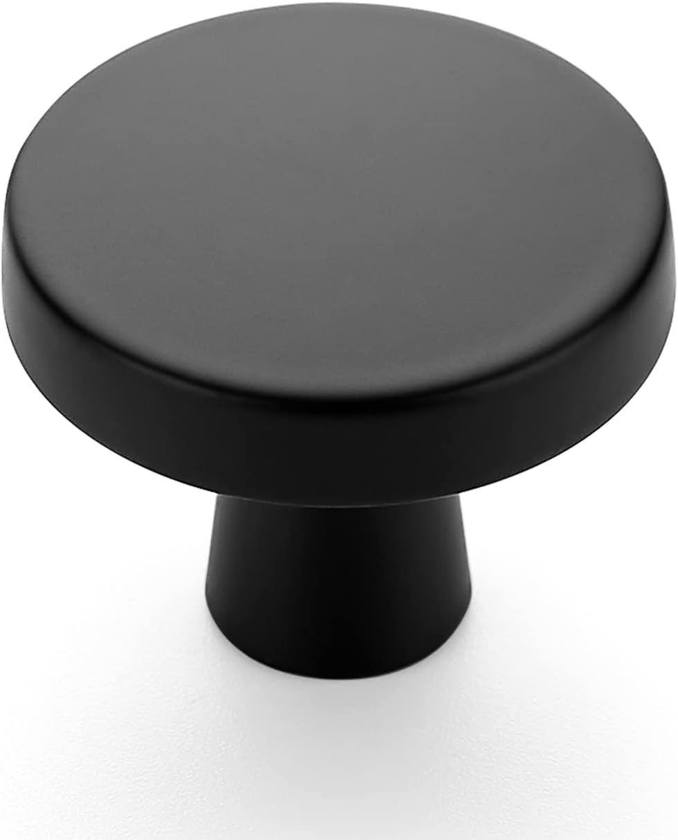 Ravinte 25 Pack Drawer Pulls 1-1/4 Inch Kitchen Cabinet Knobs Solid Round Dresser Drawer Knobs Ma... | Amazon (US)