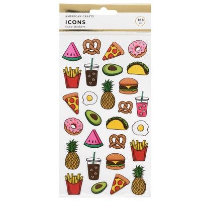 168pc Food Stickers - American Crafts | Target