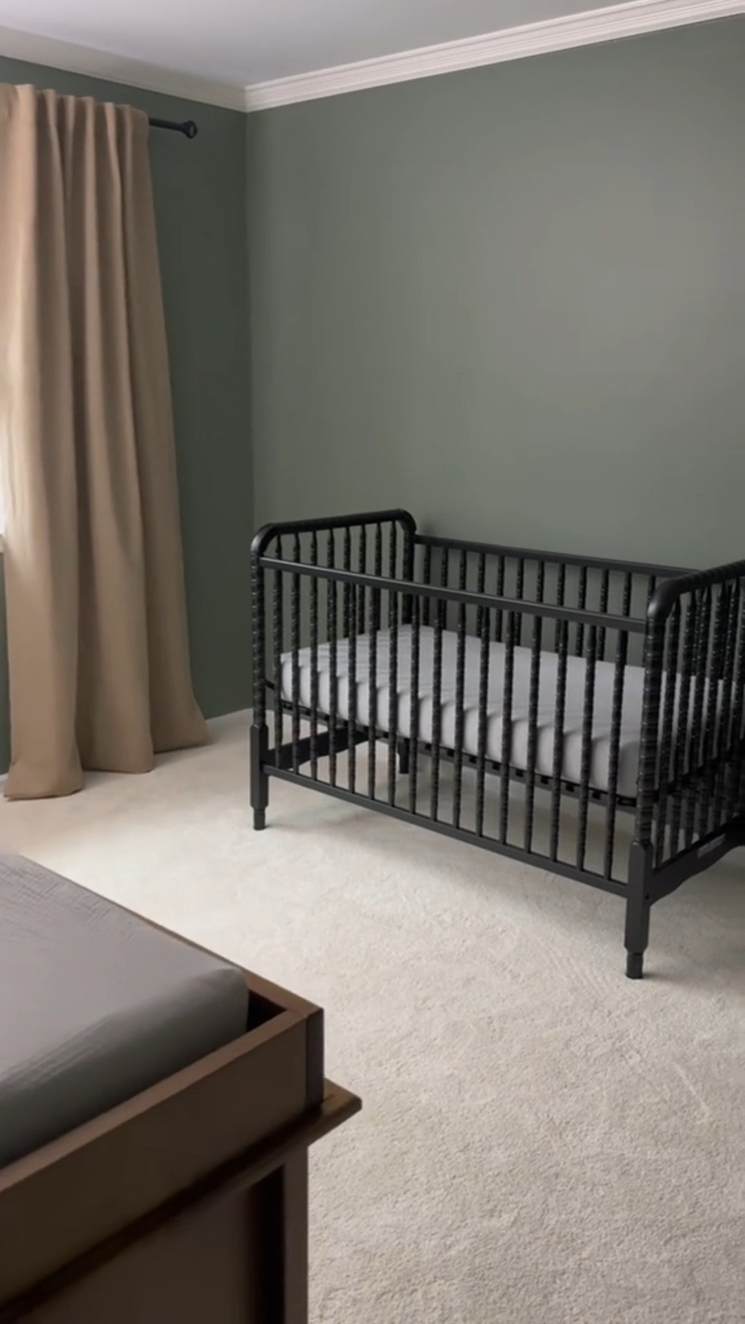 Nursery furniture + paint update ⬇️

The nursery walls are finally painted and I’m in love! We went with Farm To Table (HGSW3263) in the HGTV Home by @sherwinwilliams Ovation Plus in eggshell finish. I like to use this interior paint because it has ZERO VOCs without compromising color or finish.

I would really like to paint the trim and potentially the ceiling a French grey…but I’m not sure when I’ll have time so for now I’m going to keep moving forward until I do!

I knew I wanted a Jenny Lind style crib for Courtland’s nursery which I envisioned as being a warm, moody space with touches of vintage pieces. I absolutely love the black finish against the new green wall color! Knowing I didn’t want to do all black furniture though, I chose a chestnut finish for the dresser/changing table. Both pieces are from @davincibabyusa are GreenGuard Gold certified and under $260!

This space is on the small side, so I’m hoping that we can get everything we need in the room without it feeling cramped. Excited to see it coming together!

Shop everything on my @shop.ltk feed @lolo_russell or use the link in my bio! 


key words: mood aesthetic, green paint, sherwin williams, non toxic, low tox, interior design, diy, #davincibaby #nurserydesign #moodyinteriors 

#LTKhome #LTKfamily #LTKbaby