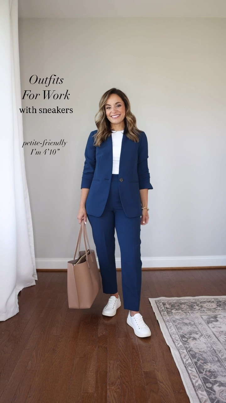 50% off these Ann Taylor pieces that work well with sneakers! 

As always, these are all petite-friendly and shown unaltered on me. 

Sizing

Outfit 1
Blazer (Ann Taylor): petite 00 - tts, sleeves are a little long 
Skirt (LOFT): petite 00 
Top (WHBM): xxs 
Sneakers (Vionic): tts 

Outfit 2 
Blazer (Ann Taylor): petite 00 
Pants (Ann Taylor): petite 00 - 25” inseam in petite, tts 
Top (Quince): xs  
Sneakers (Vionic): tts 

Outfit 3 
Blazer (Ann Taylor): petite 00 
Jeans (Quince): 24 x 26” 
Top (Quince): xs  
Sneakers (Gola): tts 

Outfit 4
Pants (Abercrombie): 24 short - 28.25” inseam in short, tts in light taupe 
Top (J.Crew Factory): xxs 
Sneakers (Vionic): tts 
Belt (Edited Pieces): xxs 

My measurements for reference: I’m 4’10” and 105lbs. My bust, waist, and hip measurement is 32”, 24”, and 36”.

 

#LTKPetite #LTKWorkwear #LTKSaleAlert