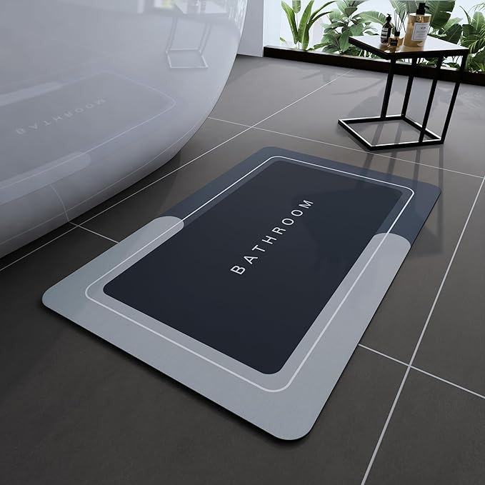 Bath Mats 20x32 Inch, Modernized Magic Mat Bathroom, Rubber Anti Slip Quick Drying Absorbent Bath... | Amazon (US)
