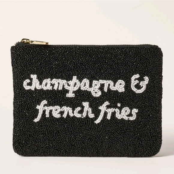 NWT Champagne & French Fries Beaded Clutch | Poshmark