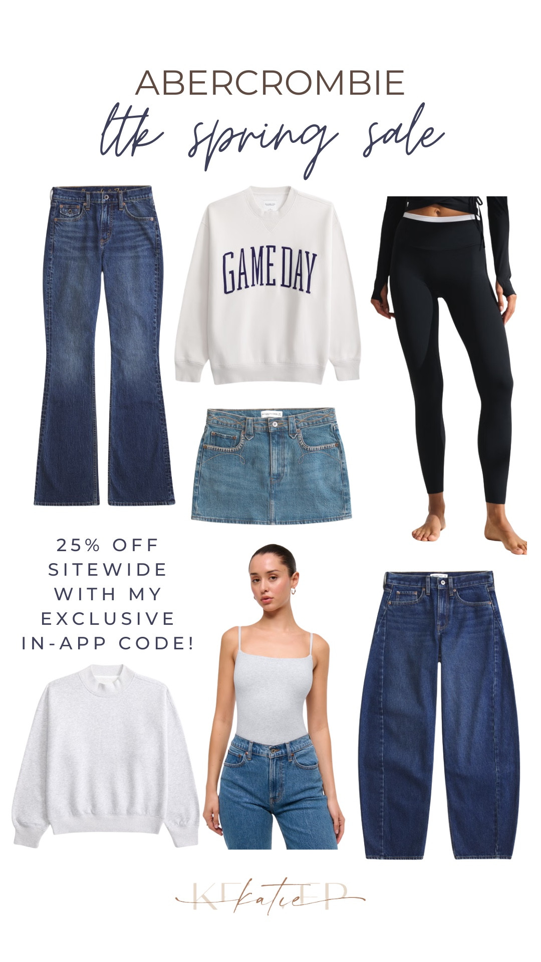 Get 25% off my most loved and favorite @abercrombie items now with my exclusive in-app code! Abercrombie has the BEST denim, workout clothes and loungewear!!! Plus the A&F bra-free collection is 👌🏻

#LTKSpringSale #LTKootd #LTKSaleAlert