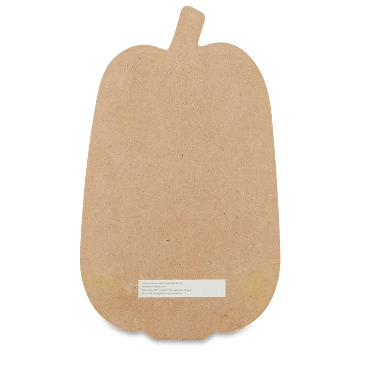 Harvest Tall Cream Pumpkin with Gold Wire Overlay Tabletop Decor, by Way To Celebrate | Walmart (US)