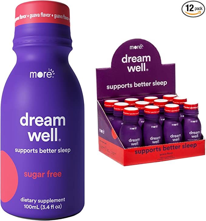 More Labs Dream Well, Holistic Sleep Drink Solution, Non-Habit Forming with Lemon Balm, Jujube Se... | Amazon (US)