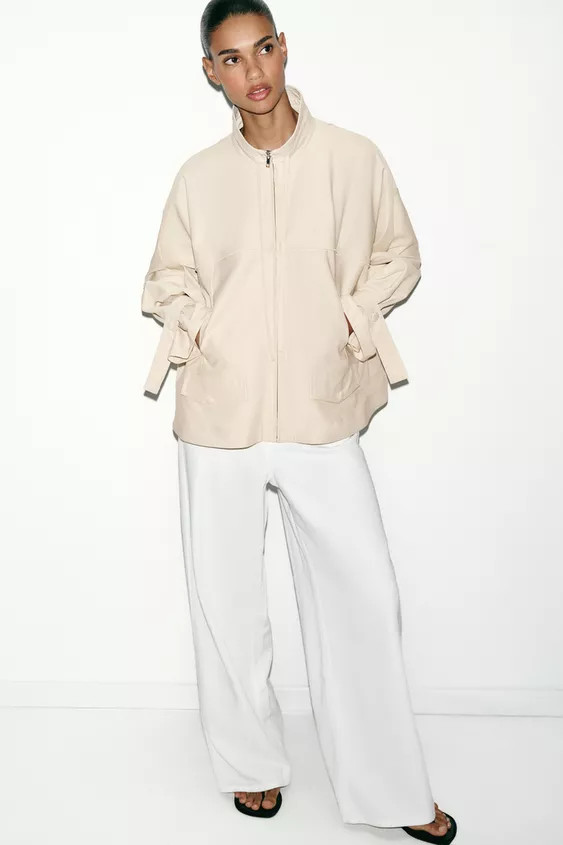 FLUID HIGH NECK JACKET | Zara US