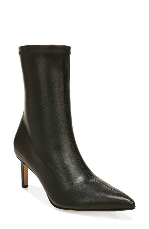 Veronica Beard Lexi Stretch Pointed Toe Bootie in Black- Dm at Nordstrom, Size 5 | Nordstrom