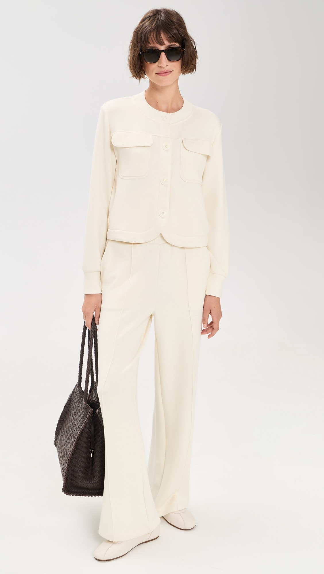 Varley Hartwell Button Through Sweat Jacket | Shopbop | Shopbop