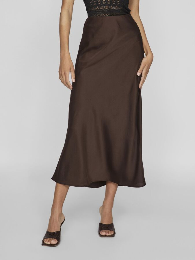 HIGH WAIST MAXI SKIRT | Brown | VILA® | Vila.com